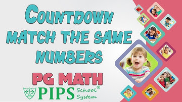 Grade PG Countdown match the same numbers by PIPS School System Hafizabad