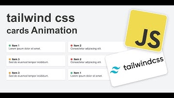 tailwindcss cards Animation