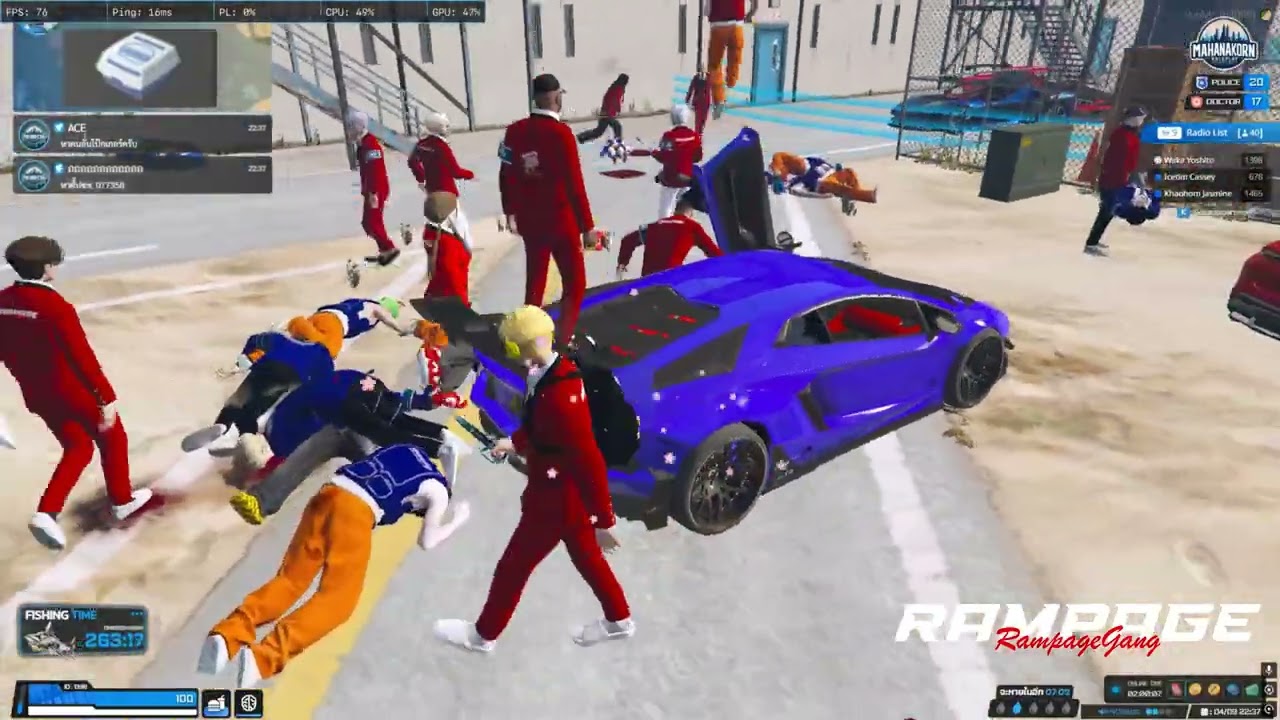 Day 2  / RAMPAGE X LADY VS EMERALD GENPRO X LADY [ Highlight Fivem MAHANAKORN ROLEPLAY ]