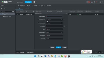 HDSD DSS Express - Video 7 - Thêm Camera Onvif vào phần mềm
