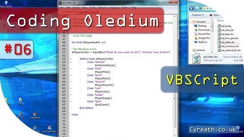 VBScript - Coding Oledium | Part 6
