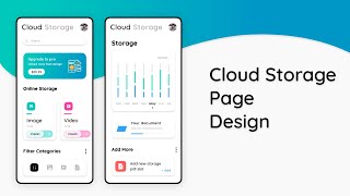 Cloud Storage Design | Adobe XD | User Experience Design |Mobile App Design screenshot 4