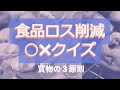 【食品ロス削減】コミック　○✖クイズ　第2弾　買いもの編　スマホ対応