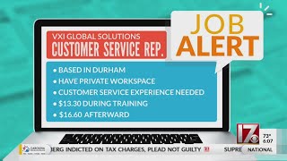 CBS 17 Job Alert - VXI Global Solutions