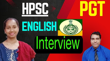 Hpsc pgt English Interview | HPSC English teacher interview questions | PD Classes