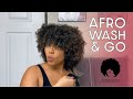 AFRO WASH AND GO for NATURAL HAIR! 4C/4A!