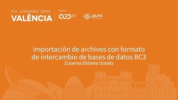 Importación de archivos con formato de intercambio de bases de datos BC3