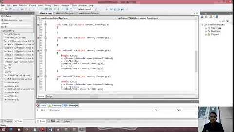 Tutorial Untuk Membuat Aplikasi Konversi Suhu dengan menggunakan SharpDevelop