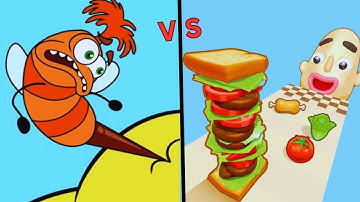 Help Me Tricky Puzzle 🆚 Sandwich Runner Gameplay Satisfying Mobile