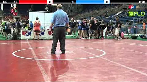 Pool B 139 - Darla Allen (Texas 1) vs.   (Michigan)
