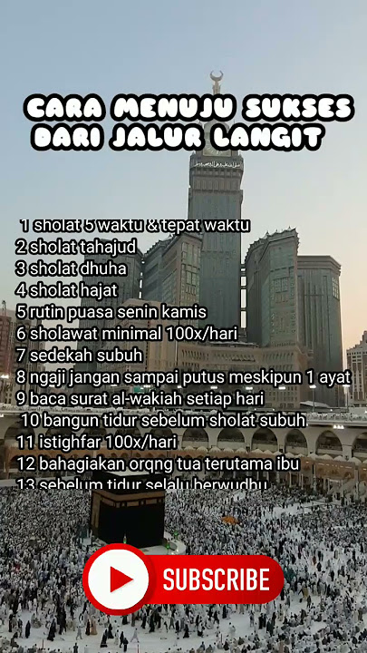 Cara Menuju Sukses Dari Jalur Langit #shorts #storywa #islam #sholawat #storyislami