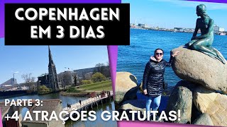 COPENHAGEN, Dinamarca 🇩🇰 [parte 3] Roteiro de 3 DIAS, com + 4 atrações GRÁTIS e pizza do TOP 5 [4K]