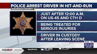 One person in custody after fleeing scene of early-morning crash in Waupaca County
