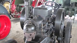 Tractor Lanz Buldog Hl 12 Engine In Operation