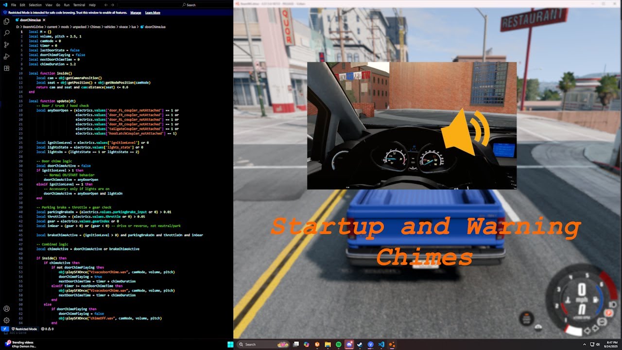 I Added Start Up Chimes to BeamNG and Heres How You Can Too!