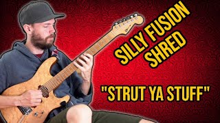 "Strut Ya Stuff" - Fusion Soloing on Charvel Guthrie Govan Signature - Alex Hutchings backing track