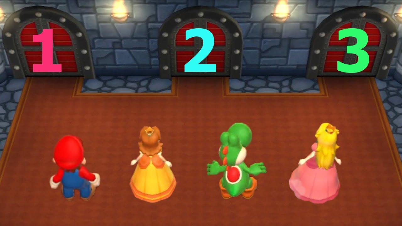Mario Party 9 - Minigames - Mario vs Daisy vs Yoshi vs Peach (Master Cpu)
