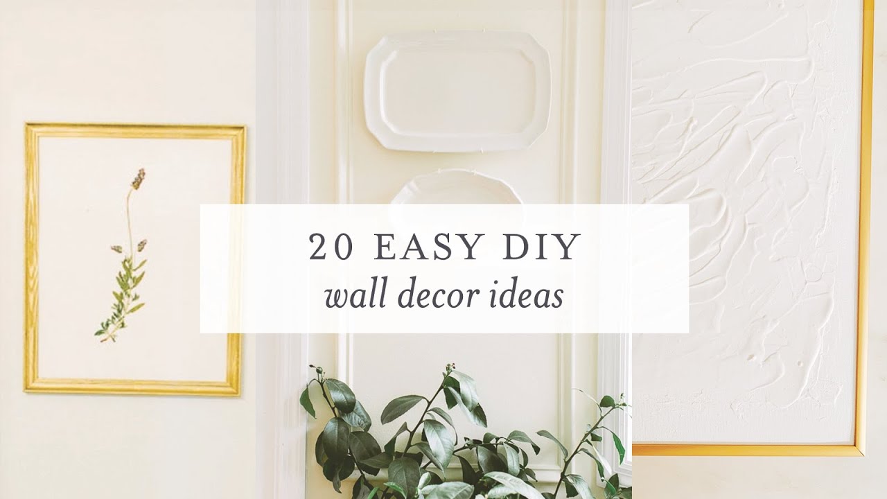 20 Easy DIY Wall Decor Ideas YouTube