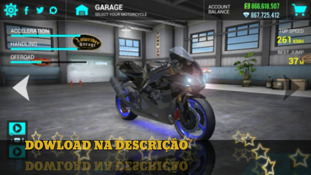 Saiu!!!Jogo de motos com dinheiro infinito 💯 - YouTube
