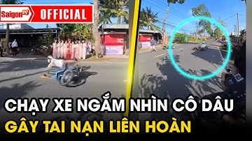 Đang quay phim đám cưới, thợ chụp vô tình ghi cảnh tai nạn xảy ra ngay trước mắt | Tin tức SaigonTV