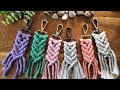 Makrome Anahtarlık Yapımı - 1  ( DETAYLI ANLATIM ) | Macrame Keychain Tutorial for Beginners #diy