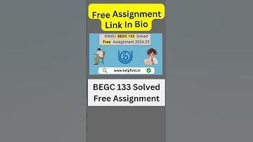 IGNOU BEGC 133 Solved Free Assignment 2024-25  #ignou #ielts