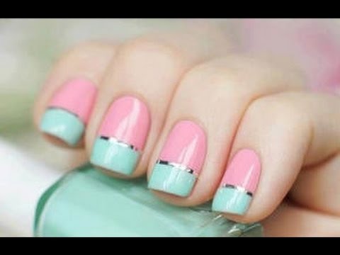 ネイル シンプルで大人可愛い簡単な ミントカラー の夏ネイル Summer Nail Simple Mint Color Youtube