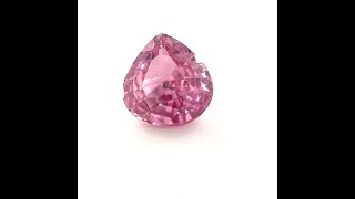 非加熱パパラチアサファイア ルース 1.10ct【品質保証書/AIGS鑑別書付 