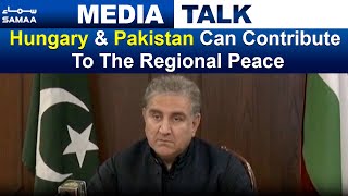 Foreign Minister Shah Mahmood Qureshi address to Pak Hungary Dialogue  | 25 March 2021| SAMAA TV