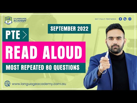 PTE Speaking Read Aloud | September 2022 Exam Predictions | Language Academy PTE NAATI IELTS Experts