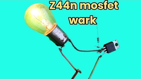 How to check mosfet without multimeter