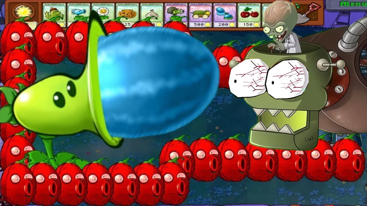 Pea Melon Pult Vs Giga Gargantuar Vs Dr Zomboss Plants Vs Zombies - YouTube