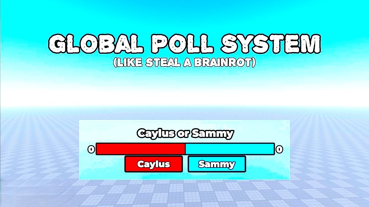 GLOBAL POLL SYSTEM ROBLOX STUDIO | HOW TO MAKE GLOBAL VOTING SYSTEM IN ...