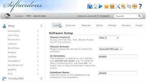 How to install ‪phpBB from ‪‎Softaculous‬