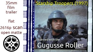 Starship Troopers (1997) Trailer 1.  35mm film scan, flat open matte, 2616p