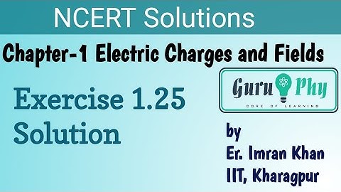 NCERT Chapter-1, Exercise 1.25 Solution, Physics Class 12