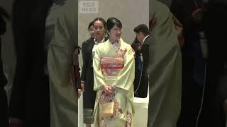【愛子さま 黄色の着物姿で晩餐会へ】「両国関係に美しい花を咲かせたい」　晩餐（ばんさん）会でラオス語を交え初スピーチ　初の外国公式訪問 #shorts