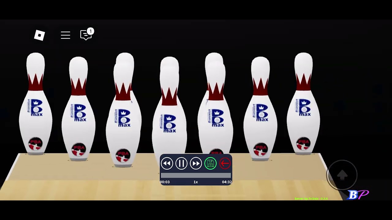 Bowling with PBA and AMF 1 bowling pins ( Roblox Bowling paradise )