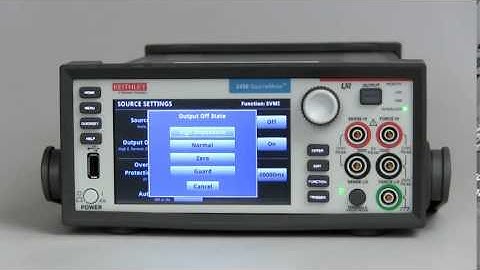 Defining the Output Off States on the Model 2450 SMU