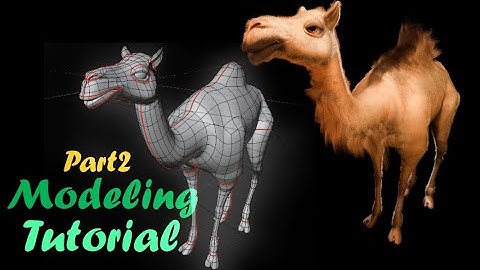Camel Low Poly Modeling Tutorial Part 2  #blendertutorial