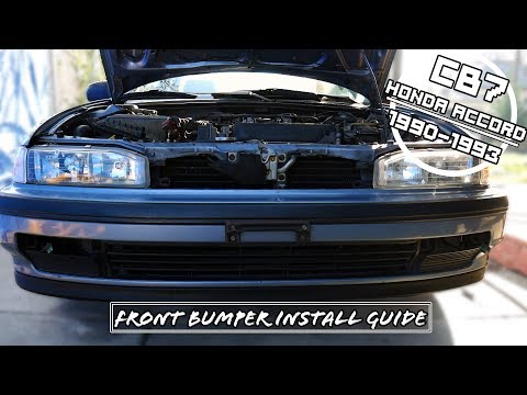 Front Bumper Removal & Install [1990 - 1993 Honda Accord]