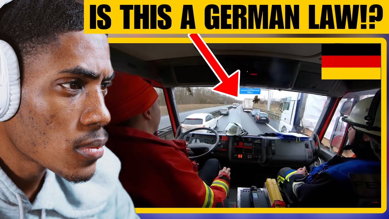 American Reacts to German Einsatzfahrt zum Verkehrsunfall auf A7/A70 | Feuerwehr Werneck