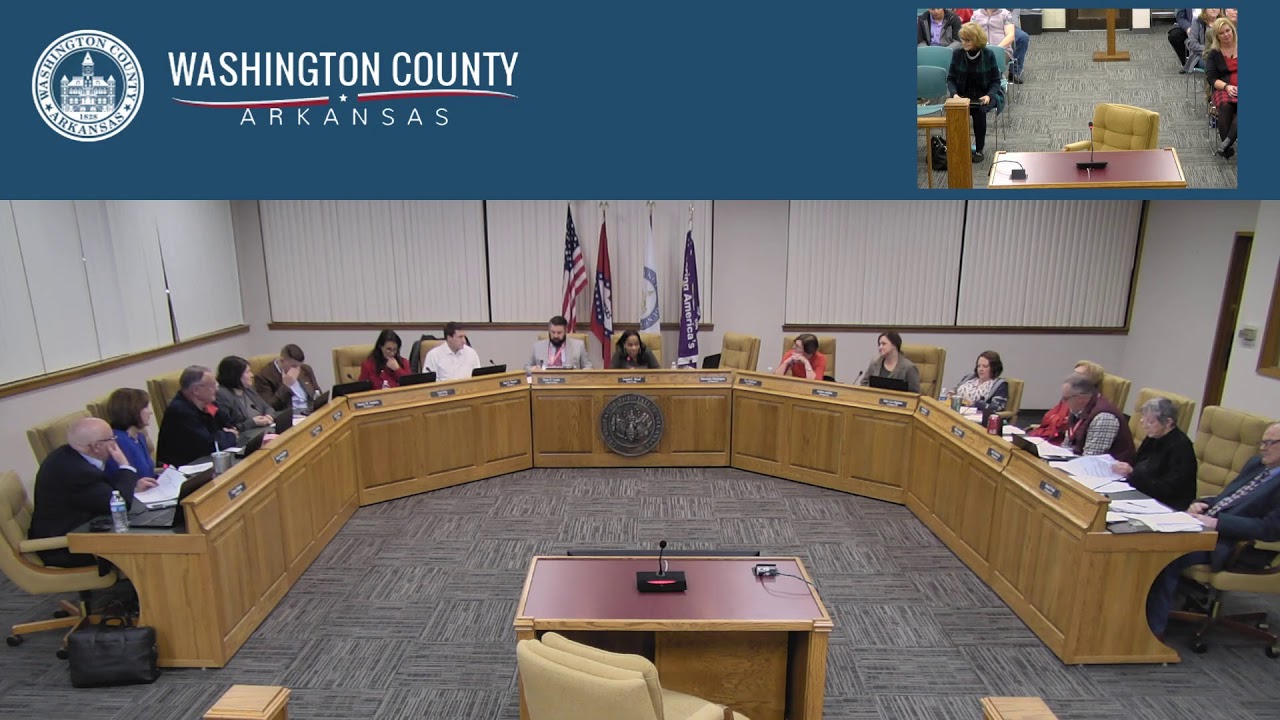 12/19/19 Washington County Arkansas Quorum Court Meeting YouTube
