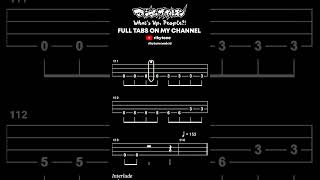 【BASS TAB】DEATH NOTE OP2 | MAXIMUM THE HORMONE (マキシマム ザ ホルモン) - WHAT'S UP, PEOPLE?! #shorts