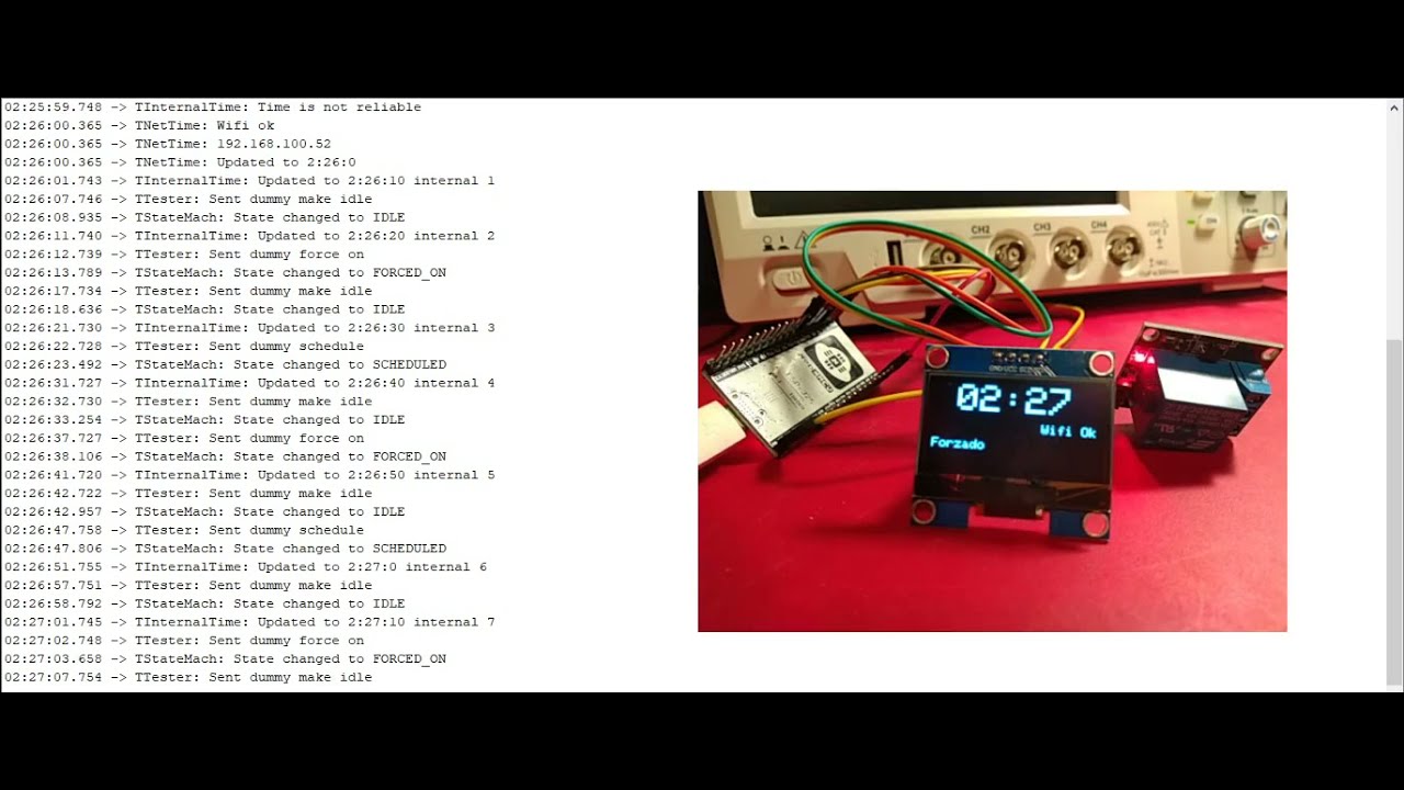 CafeTime FreeRTOS ESP32 example - realtime debug demo