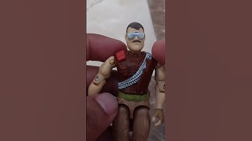 GIJOE Sgt Slaughter (v3) 1988 conductor Warthog AIFV con sombrero removible #shorts #shortvideo