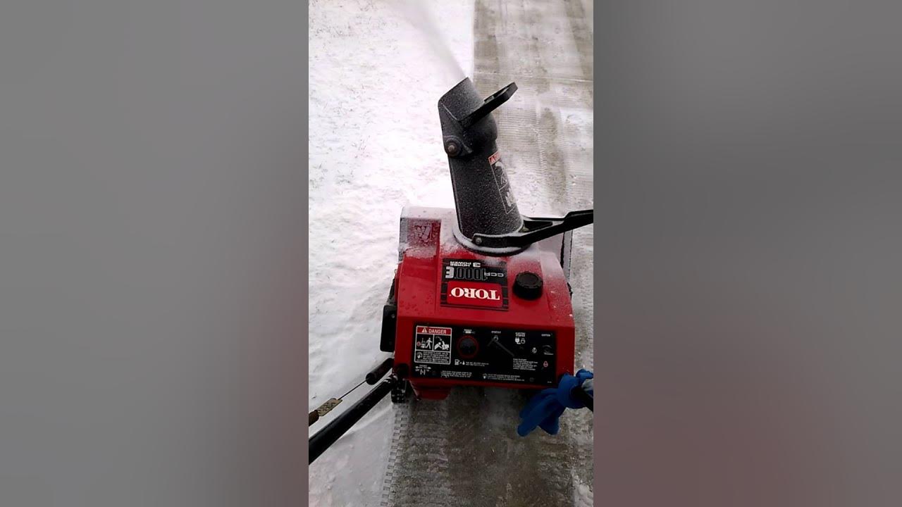 Toro Snowblower CCR 1000 3 Horse Power YouTube