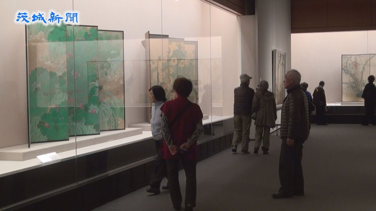 茨城新聞】県五浦美術館 写実と装飾美、花鳥画の世界