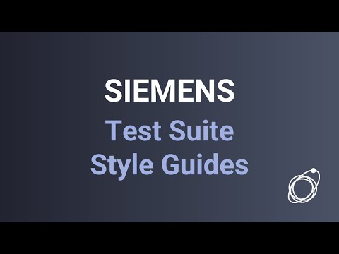 Using Siemens Test Suite Advanced Style Guides TIA Portal