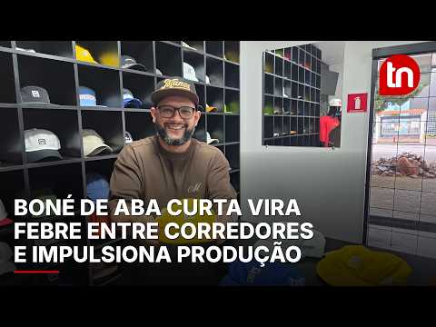 Boné de aba curta vira febre entre corredores e impulsiona produção em Apucarana